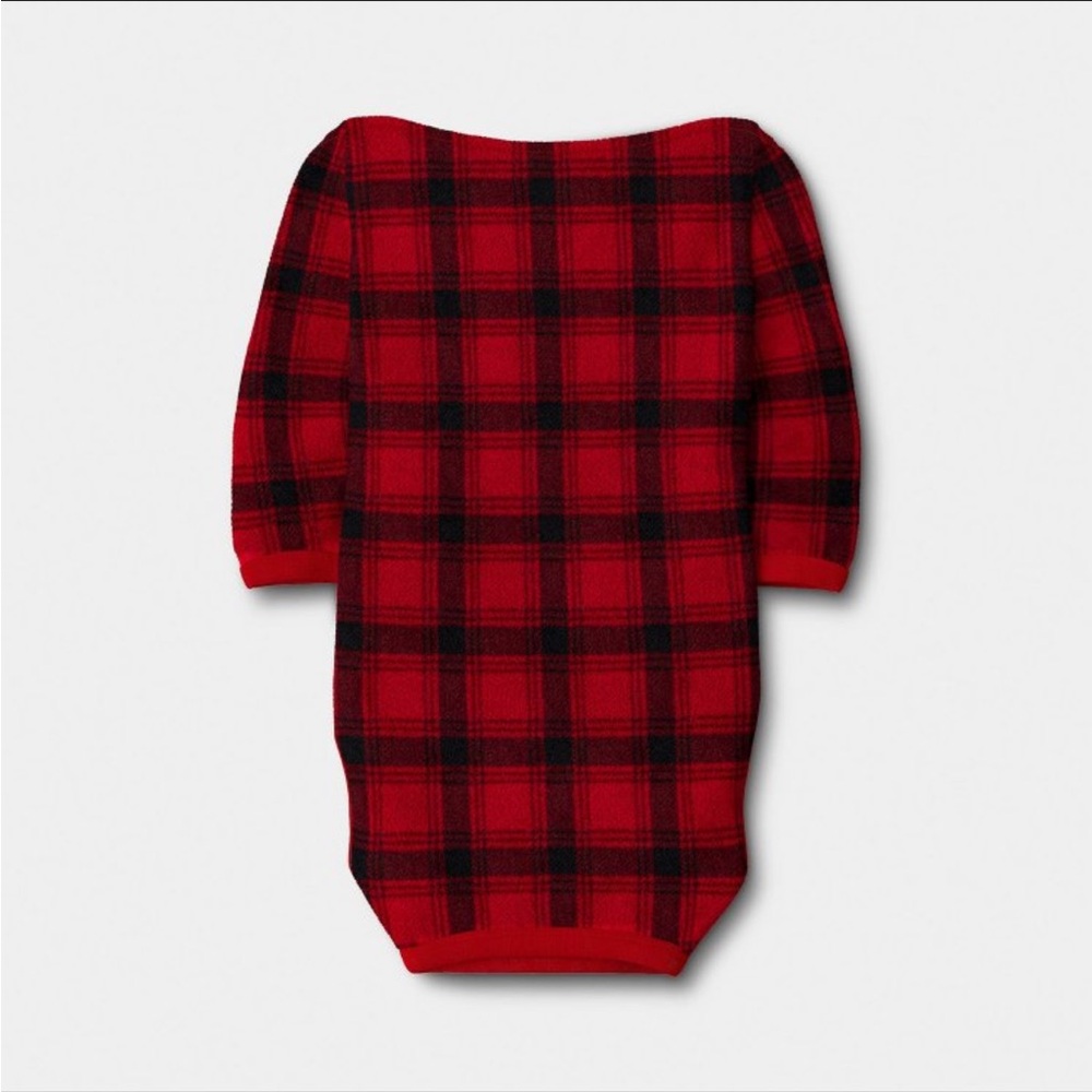 Plaid Brushed Fleece Pet Pajamas